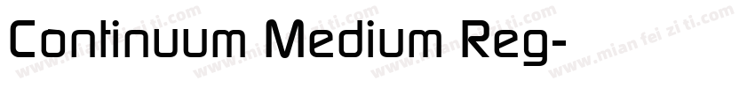 Continuum Medium Reg字体转换
